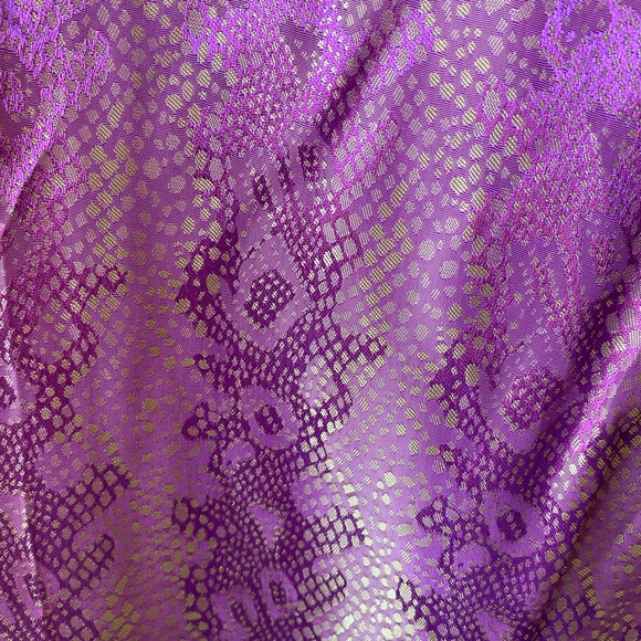 Purple and gold fabulous pants fits many sizes L - Picture 3 of 4